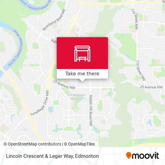 Lincoln Crescent & Leger Way map