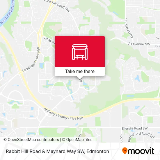Rabbit Hill Road & Maynard Way SW map