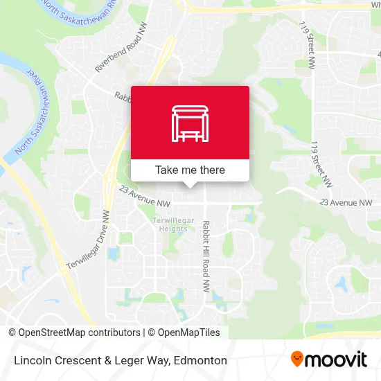 Lincoln Crescent & Leger Way map