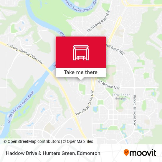 Haddow Drive & Hunters Green map