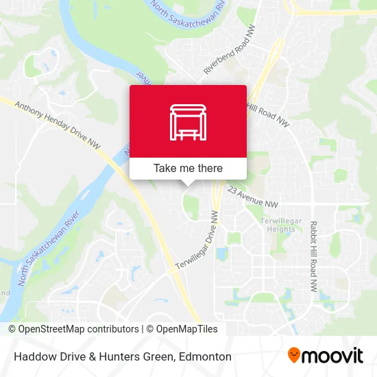 Haddow Drive & Hunters Green map