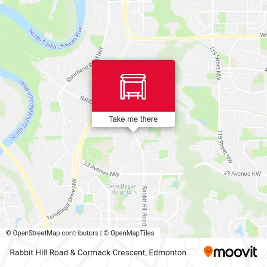 Rabbit Hill Road & Cormack Crescent map
