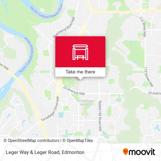 Leger Way & Leger Road map