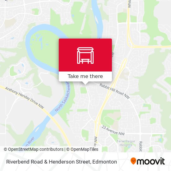 Riverbend Road & Henderson Street map