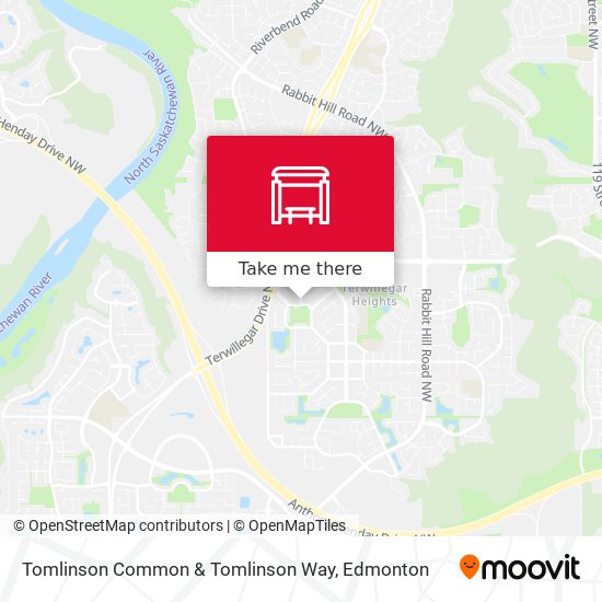 Tomlinson Common & Tomlinson Way map
