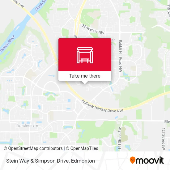 Stein Way & Simpson Drive map