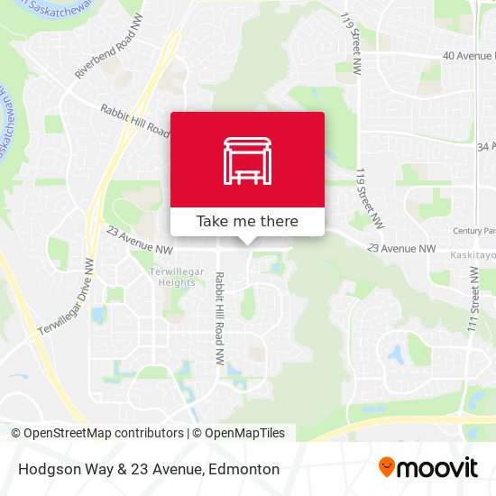Hodgson Way & 23 Avenue map