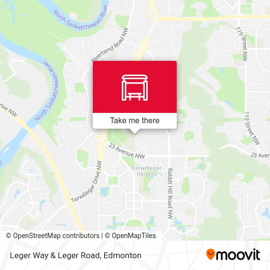 Leger Way & Leger Road map