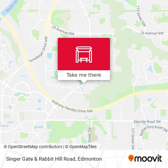 Singer Gate & Rabbit Hill Road map