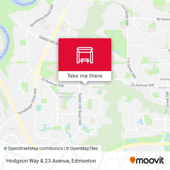 Hodgson Way & 23 Avenue map