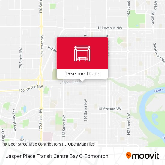 Jasper Place Transit Centre Bay C map