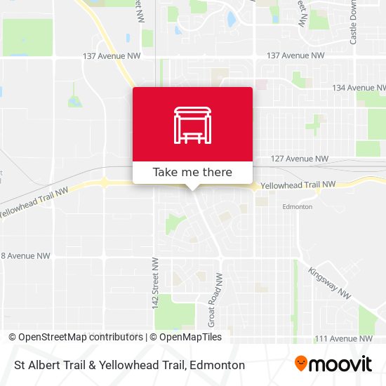 St Albert Trail & Yellowhead Trail map