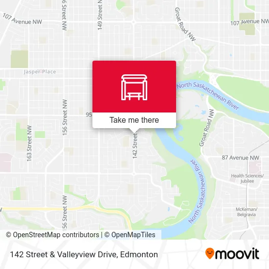 142 Street & Valleyview Drive map