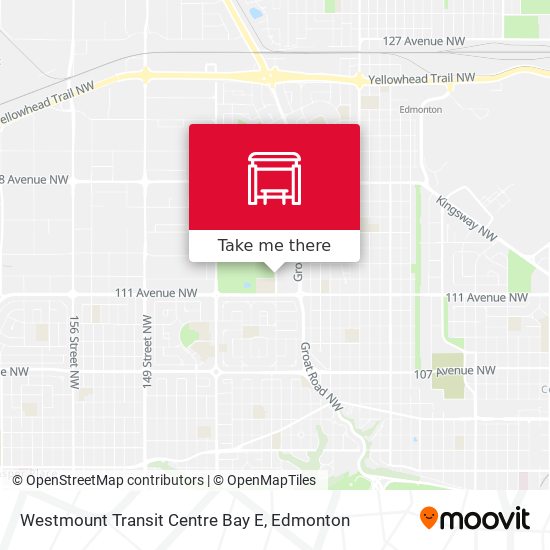 Westmount Transit Centre Bay E map