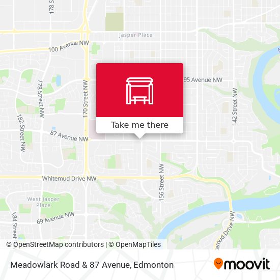 Meadowlark Road & 87 Avenue map