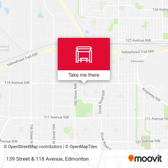 139 Street & 118 Avenue map