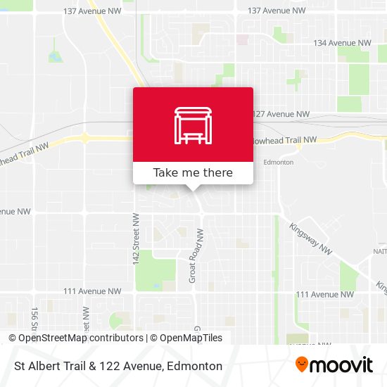 St Albert Trail & 122 Avenue map