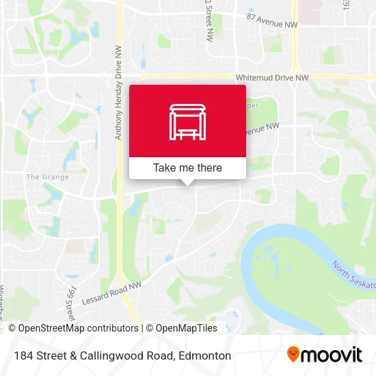 184 Street & Callingwood Road map