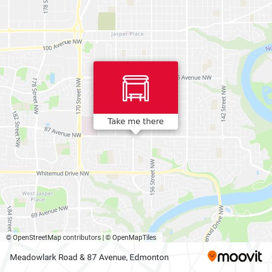 Meadowlark Road & 87 Avenue map