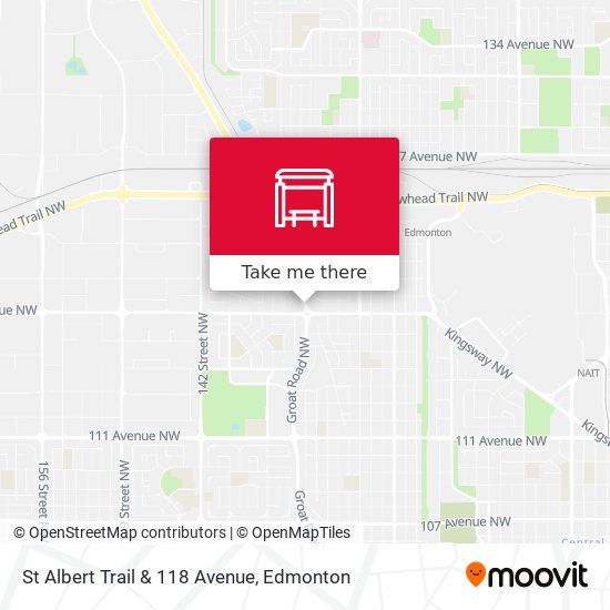 St Albert Trail & 118 Avenue map