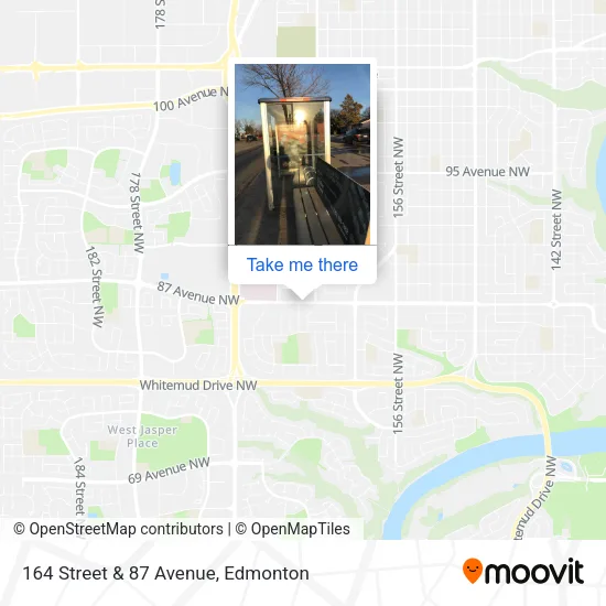 164 Street & 87 Avenue map