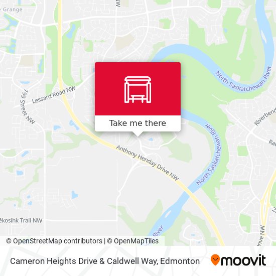 Cameron Heights Drive & Caldwell Way map