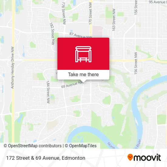 172 Street & 69 Avenue map