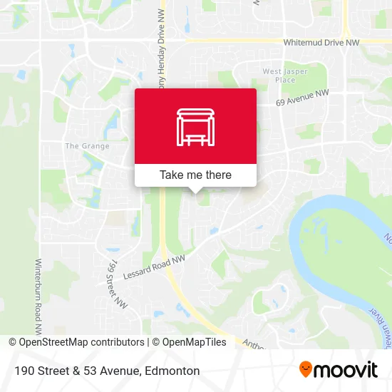 190 Street & 53 Avenue map