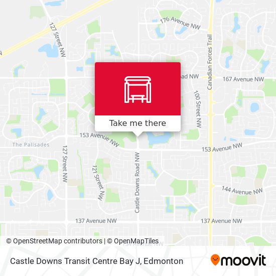 Castle Downs Transit Centre Bay J plan