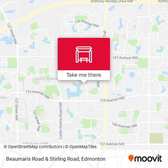 Beaumaris Road & Stirling Road map