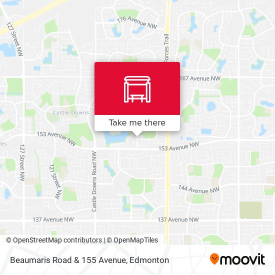 Beaumaris Road & 155 Avenue map