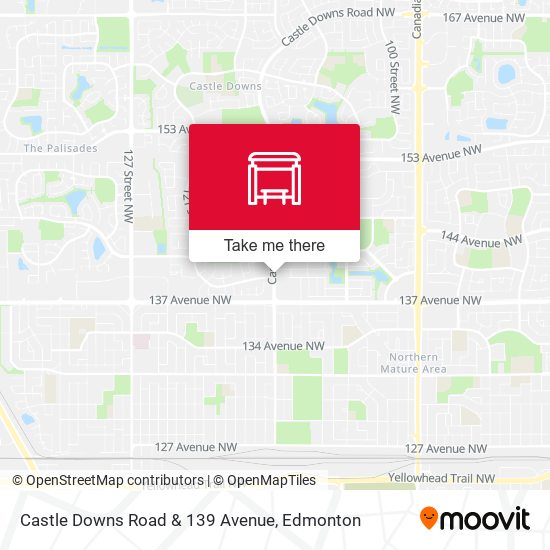 Castle Downs Road & 139 Avenue map