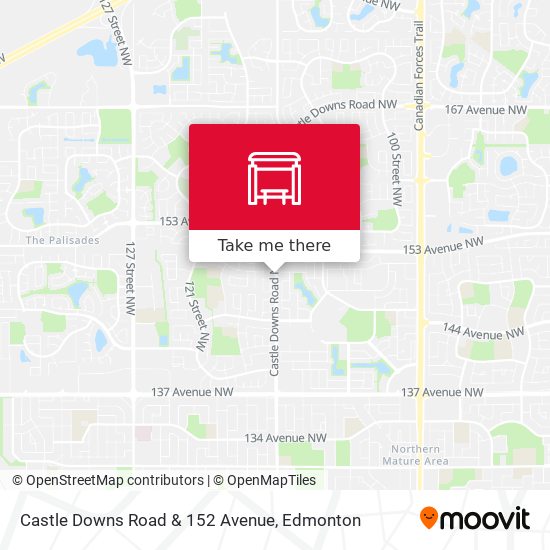 Castle Downs Road & 152 Avenue map