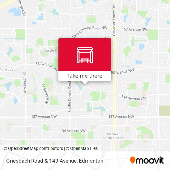 Griesbach Road & 149 Avenue map