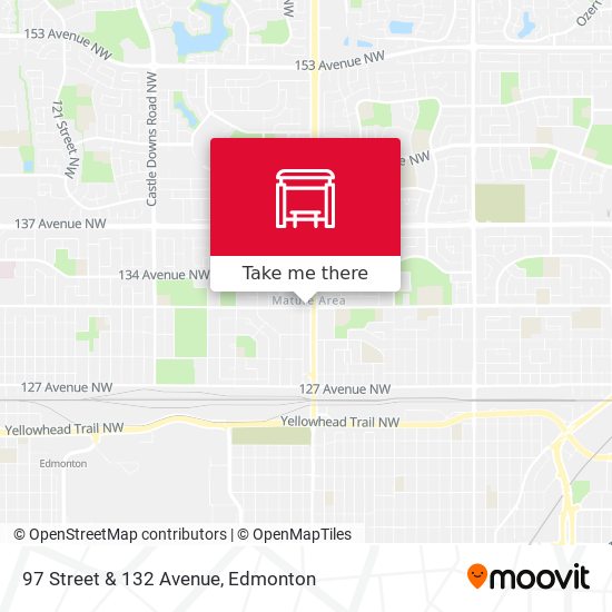 97 Street & 132 Avenue map