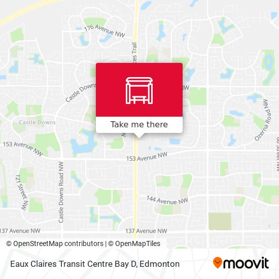 Eaux Claires Transit Centre Bay D map