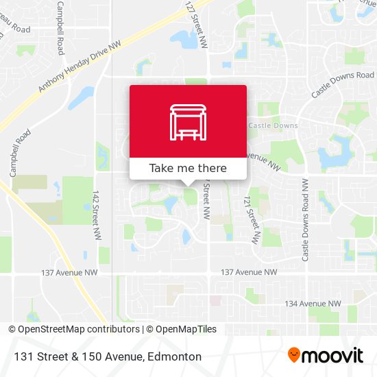131 Street & 150 Avenue map