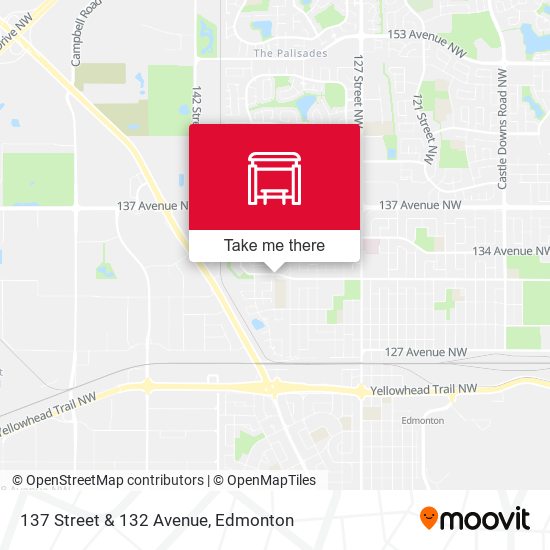 137 Street & 132 Avenue map