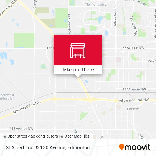 St Albert Trail & 130 Avenue map