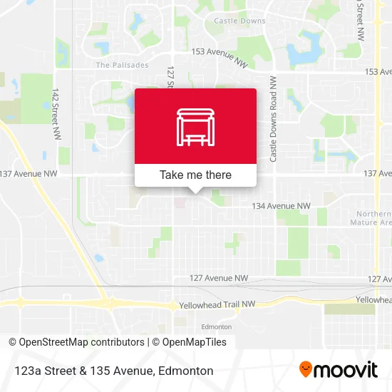 123a Street & 135 Avenue map