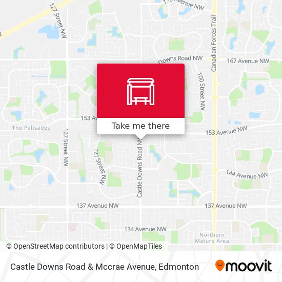 Castle Downs Road & Mccrae Avenue map