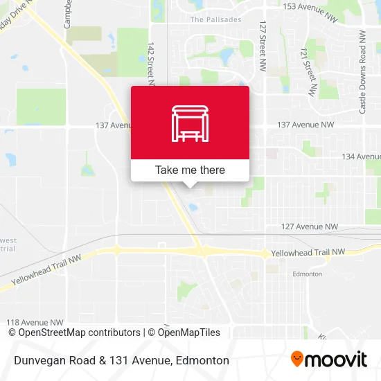 Dunvegan Road & 131 Avenue map