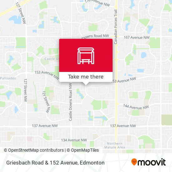 Griesbach Road & 152 Avenue map