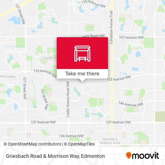 Griesbach Road & Morrison Way map