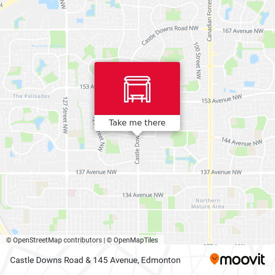 Castle Downs Road & 145 Avenue map