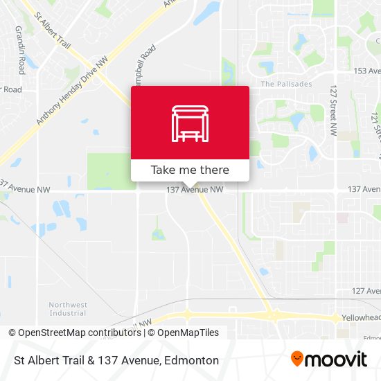 St Albert Trail & 137 Avenue map