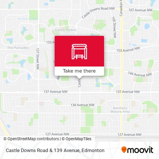 Castle Downs Road & 139 Avenue map