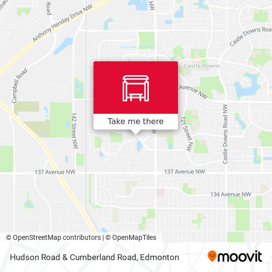 Hudson Road & Cumberland Road map