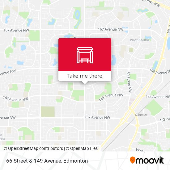 66 Street & 149 Avenue map