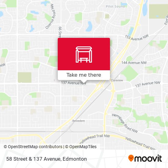 58 Street & 137 Avenue map